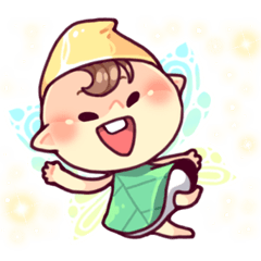 [LINEスタンプ] Ping, Forest fairy