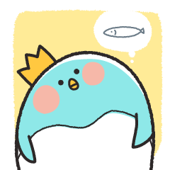 [LINEスタンプ] 王様ペンギンさん