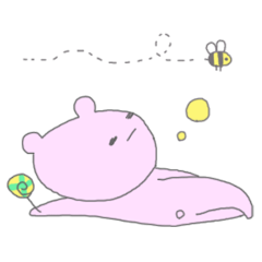 [LINEスタンプ] 熊さんとペロペロキャンディー