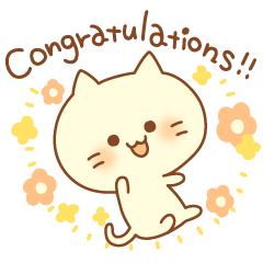 [LINEスタンプ] おめでとにゃんこスタンプ