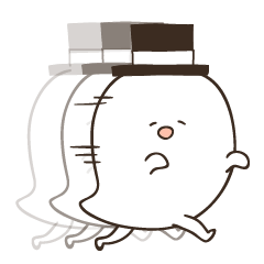 [LINEスタンプ] しらたまおばけ君