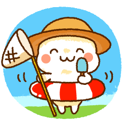 [LINEスタンプ] 麦わらちゃんの夏
